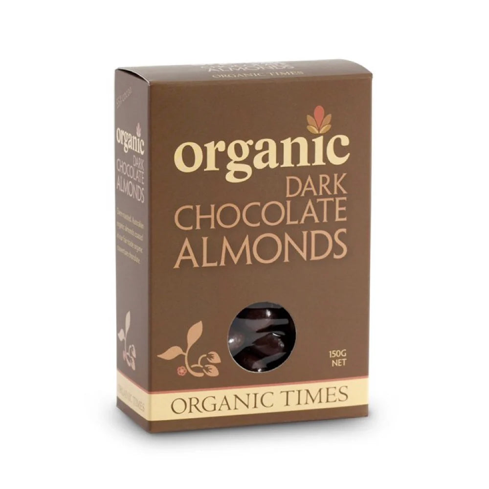 Organic Times Organic Dark Chocolate Almonds 150g