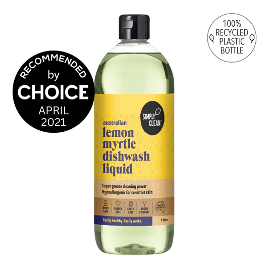 SimplyClean Lemon Myrtle Dishwash Liquid 1L