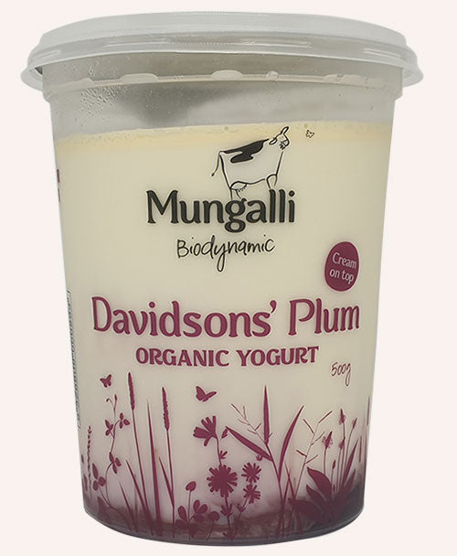 Mungalli Creek Organic Yoghurt Davidson's Plum 500g