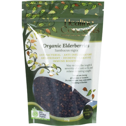 Healing Concepts Organic Elderberries 50g