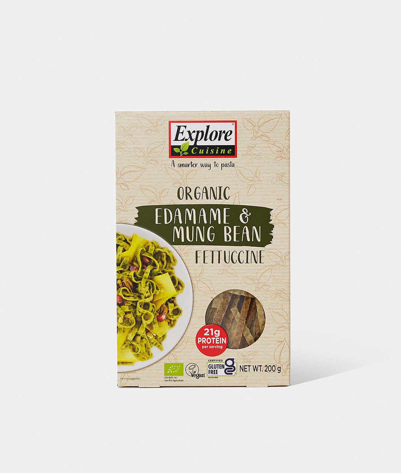 Explore Cuisine Organic Edamame Mung Bean Fettuccine 200g