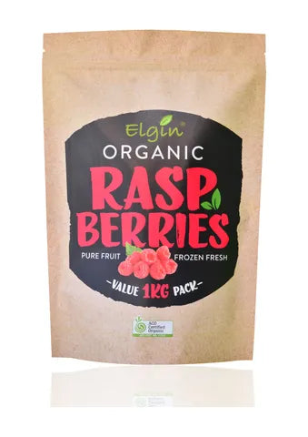 Elgin Organic Raspberries 1kg