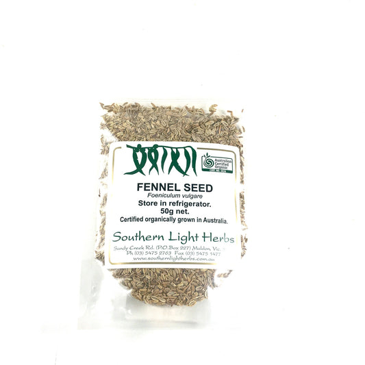 Southern Light Herbs Organic Fennel Seed 50g