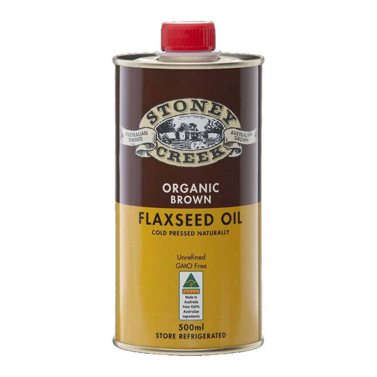Stoney Creek Organic Brown Flaxseed Oil 500ml