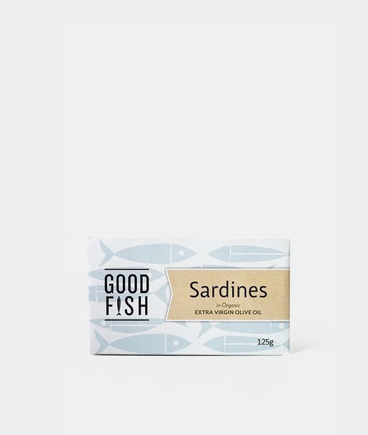 Good Fish Sardines in Organic Extra Virgin Olive Oil 120g