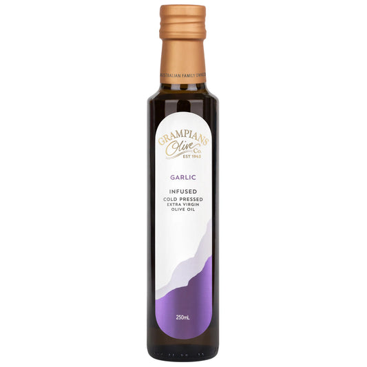 Grampians Olive Co Garlic Infused Extra Virgin Olive Oil 250ml