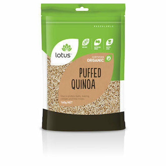 Lotus Organic Puffed Quinoa 160g