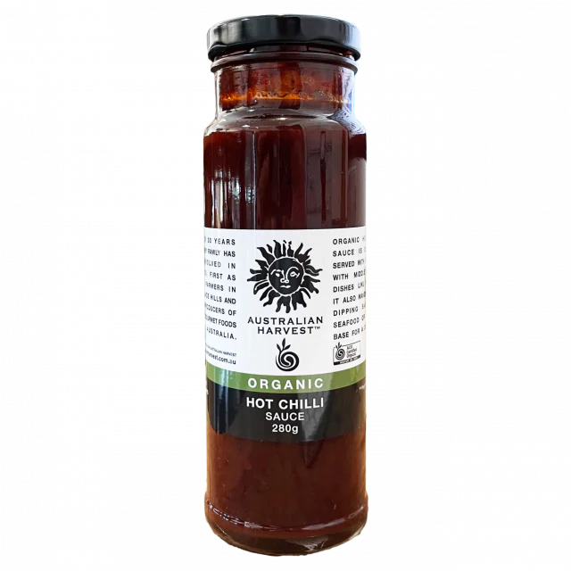 Australian Harvest Organic Hot Chilli Sauce 280g