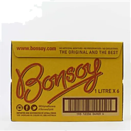 Bonsoy Soy Milk 6 x 1L Box