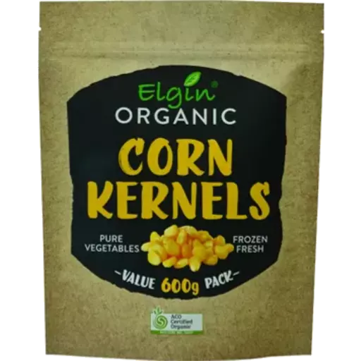 Elgin Organic Corn Kernels 600g