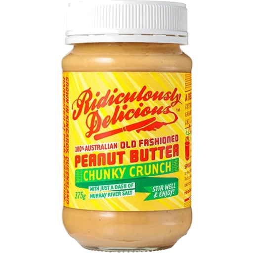 Ridiculously Delicious Peanut Butter (Chunky Crunch) 375g