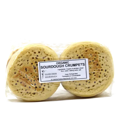 Silver Creek Sourdough Organic Crumpets 6 Pack