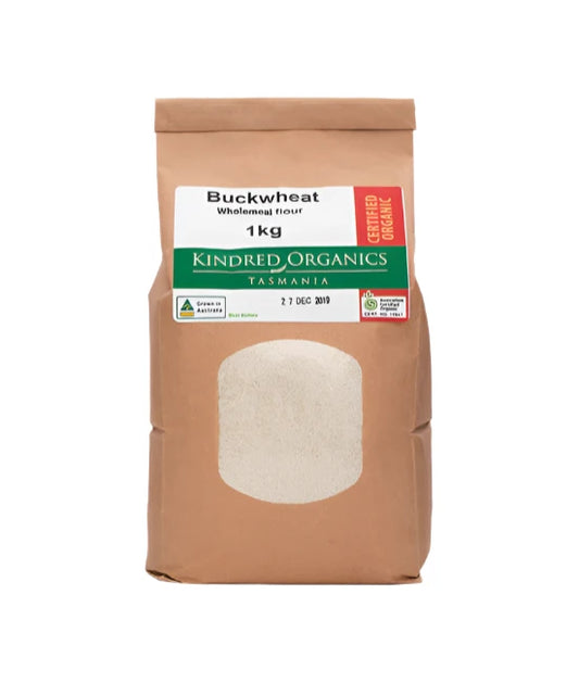 Kindred Organics Buckwheat Wholemeal Flour 1kg