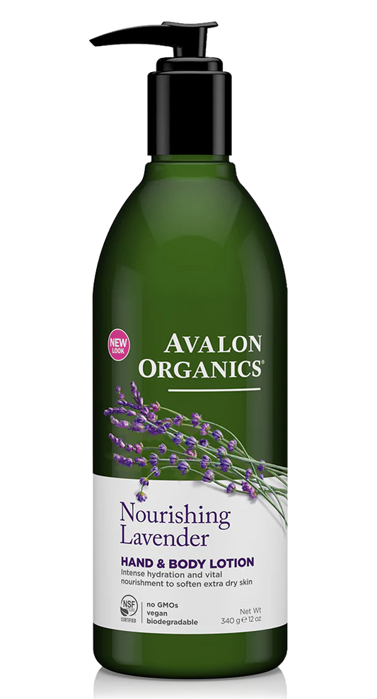 Avalon Organics Hand & Body Lotion Lavender 340g
