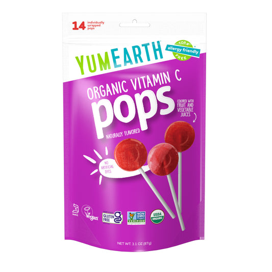 YumEarth Organic Vitamin C Lollipops 87g