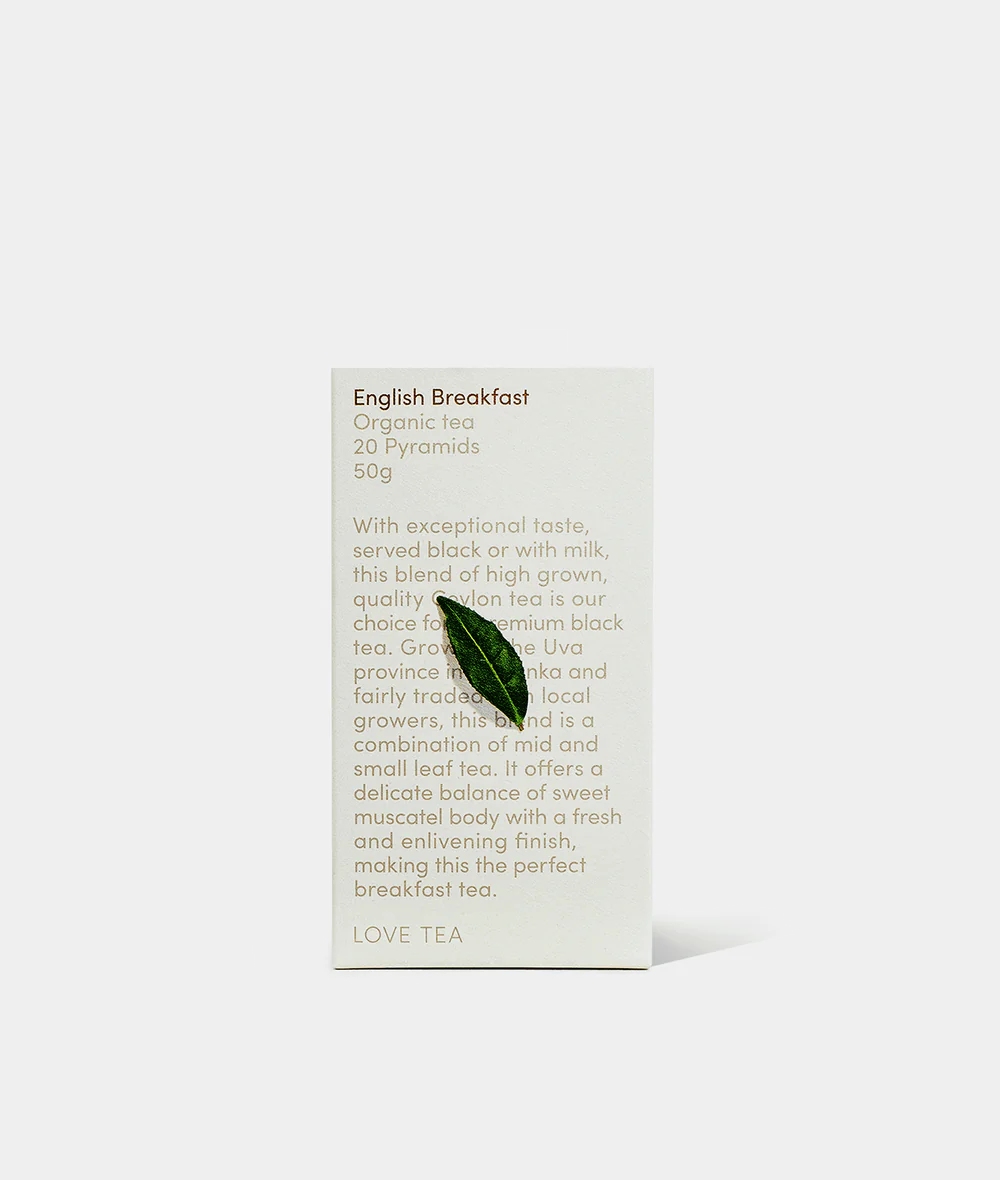 Love Tea Organic English Breakfast 20 Pyramids