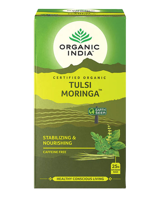 Organic India Organic Tulsi Moringa Teabags 50g