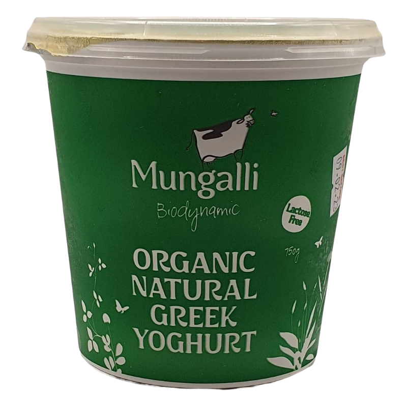 Mungalli Creek Biodynamic Natural Greek Yoghurt 800g