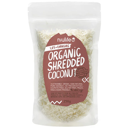Niulife Organic Shredded Coconut 250g