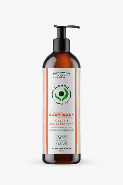 Organic Formulations Citrus & Sea Buckthorn Body Wash 500ml