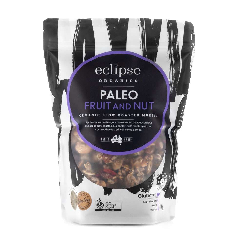 Eclipse Organics  Paleo Fruit & Nut Crunch Muesli 450g