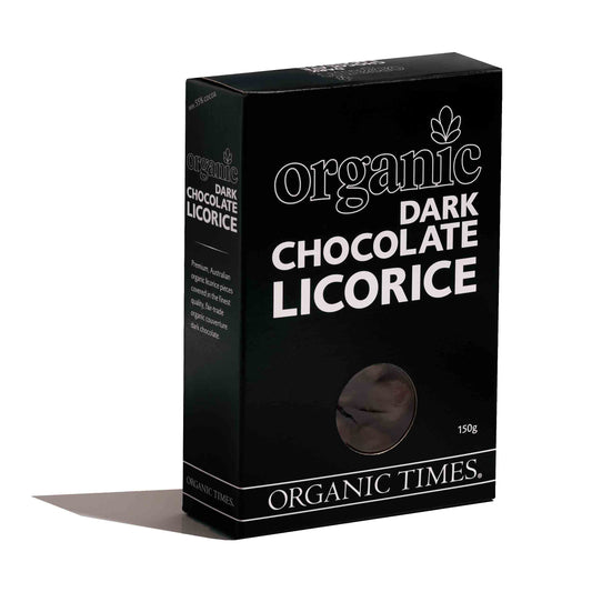 Organic Times Organic Dark Chocolate Licorice 150g