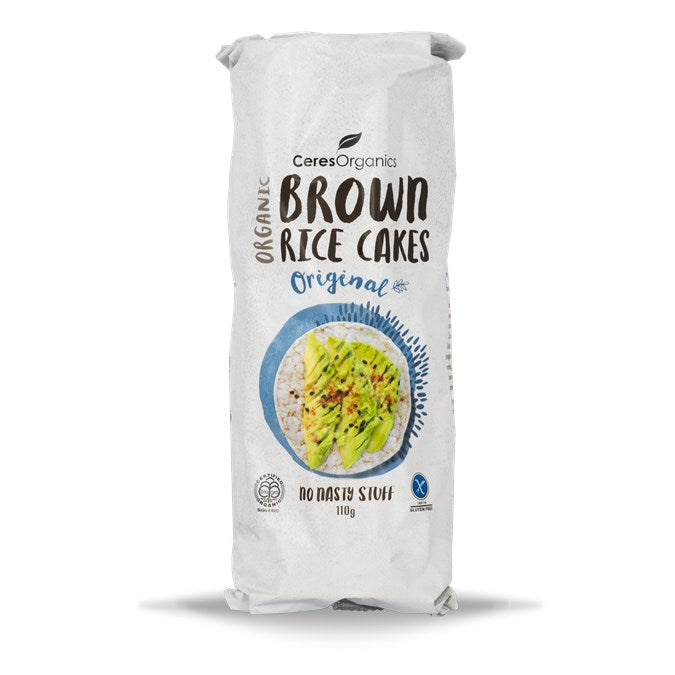 Ceres Organics Brown Rice Cakes Original 110g