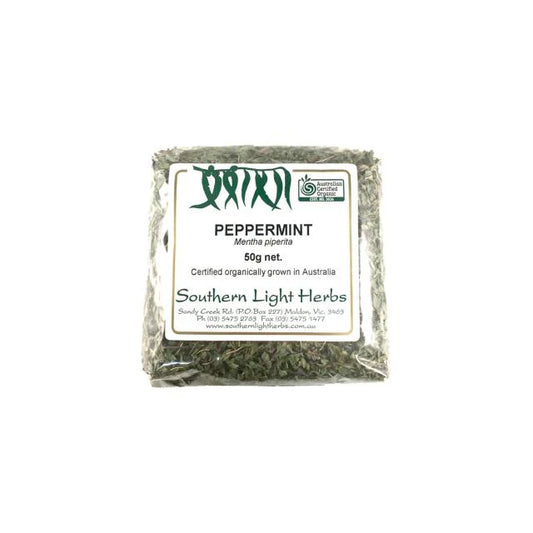 Southern Light Herbs Organic Peppermint 50g