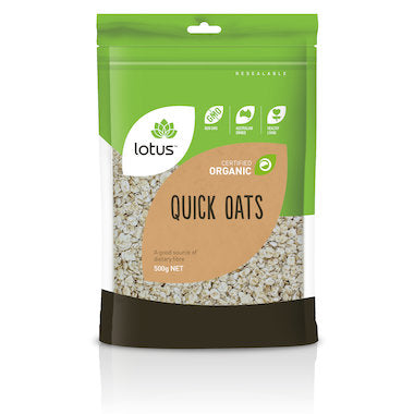Lotus Organic Quick Oats 500g