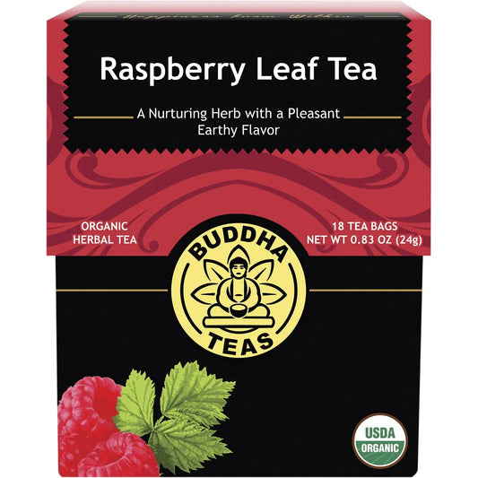 Buddha Teas Organic Raspberry Leaf Tea 18 Bags