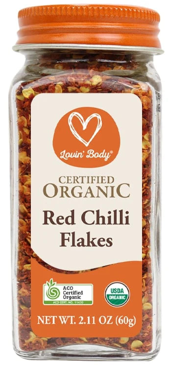 Lovin' Body Organic Red Chilli Flakes 60g