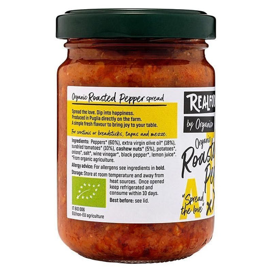 Realfoods by Organico Organic Roasted Pepper Spread 140g