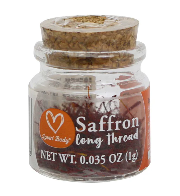 Lovin' Body Saffron Threads in Glass Jar 1g