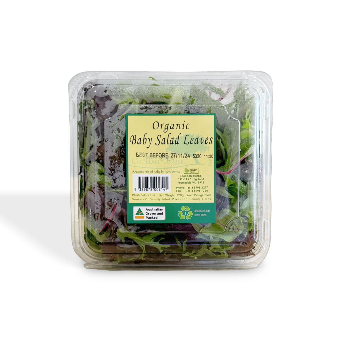 Salad Mix Certified Organic 120g (Per Punnet)