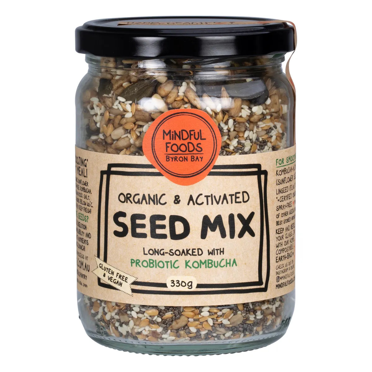 Mindful Foods Seed Mix Organic & Activated 330g