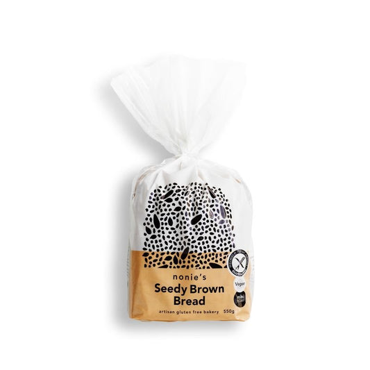 Nonie's Seedy Brown GF Bread 550g