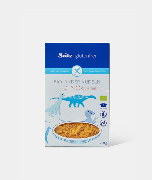 Seitz Organic Gluten Free Kids Pasta Dinos 250g