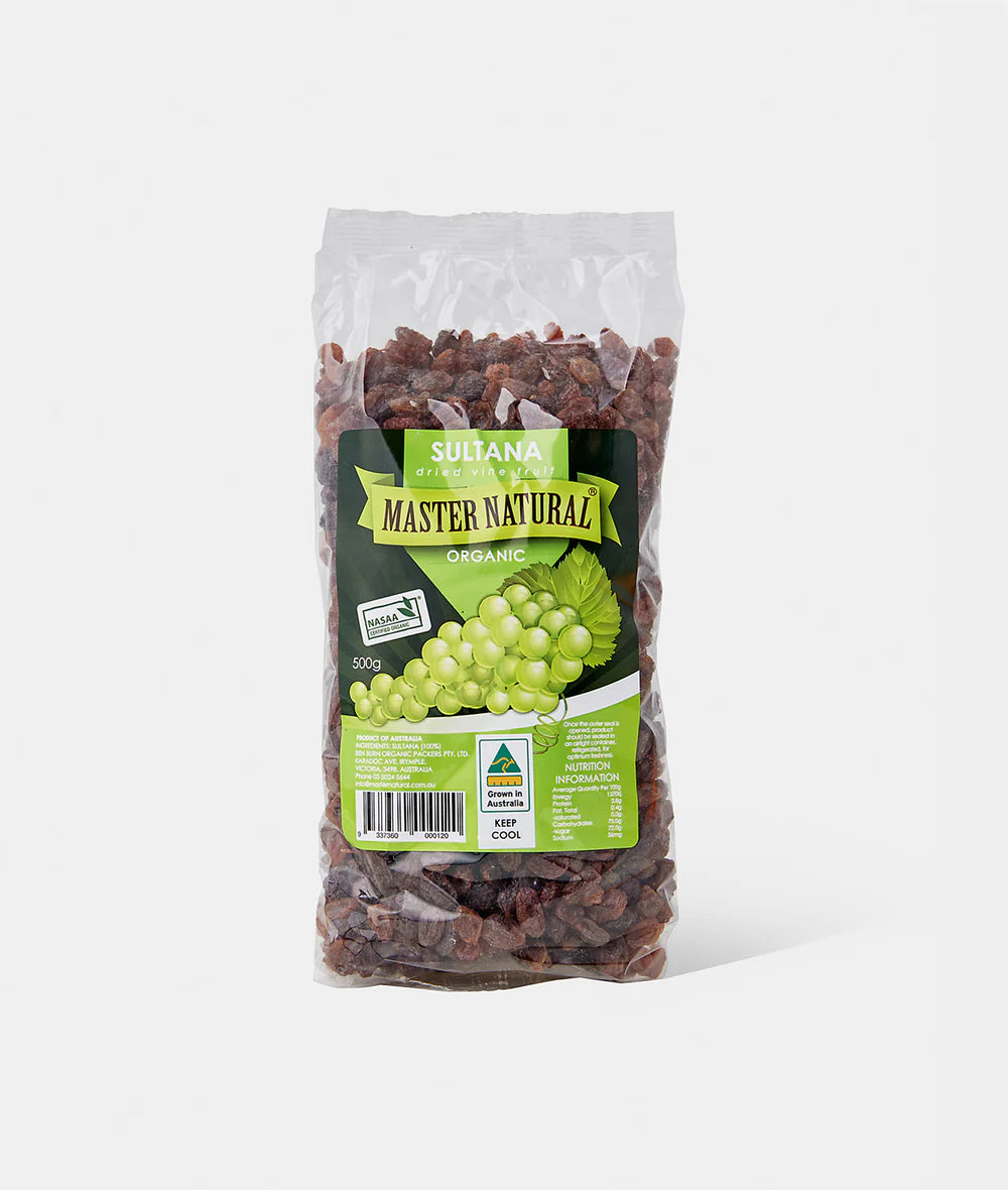 Master Natural Organic Sultanas 500g