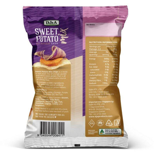 DJ&A Sweet Potato Chips Mix 70g