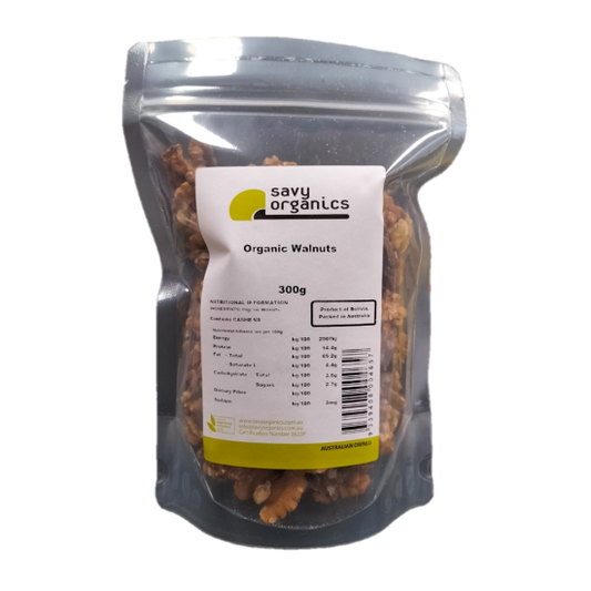 Savy Organics Organic Walnuts 300g