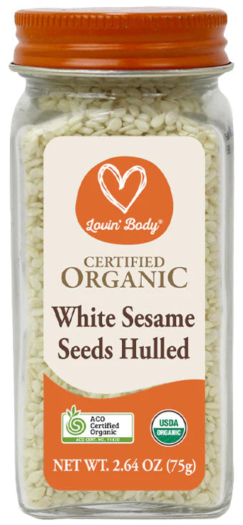 Lovin' Body Organic White Sesame Seeds Hulled 75g