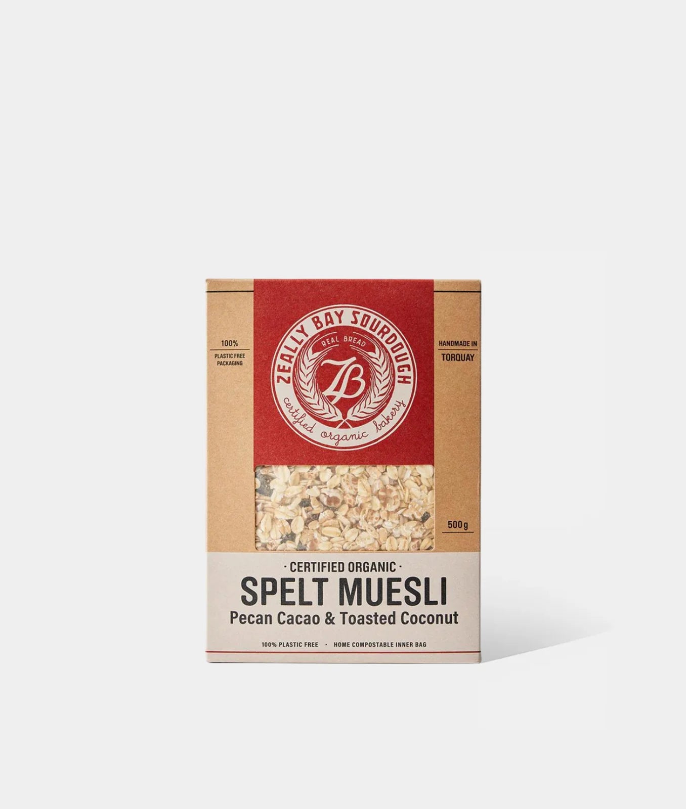 Zeally Bay Sourdough Organic Spelt Muesli Pecan Cacao & Toasted Coconut 500g